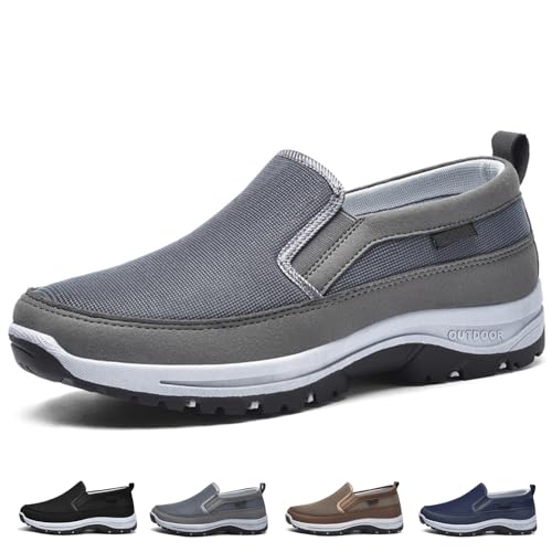 Mocasines de lona con soporte para el arco Orthowalkway para caminar cómodo