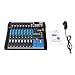 YIYIBYUS Mixer,8 Channel Professional Live Studio Audio Mixer USB Mixing Console