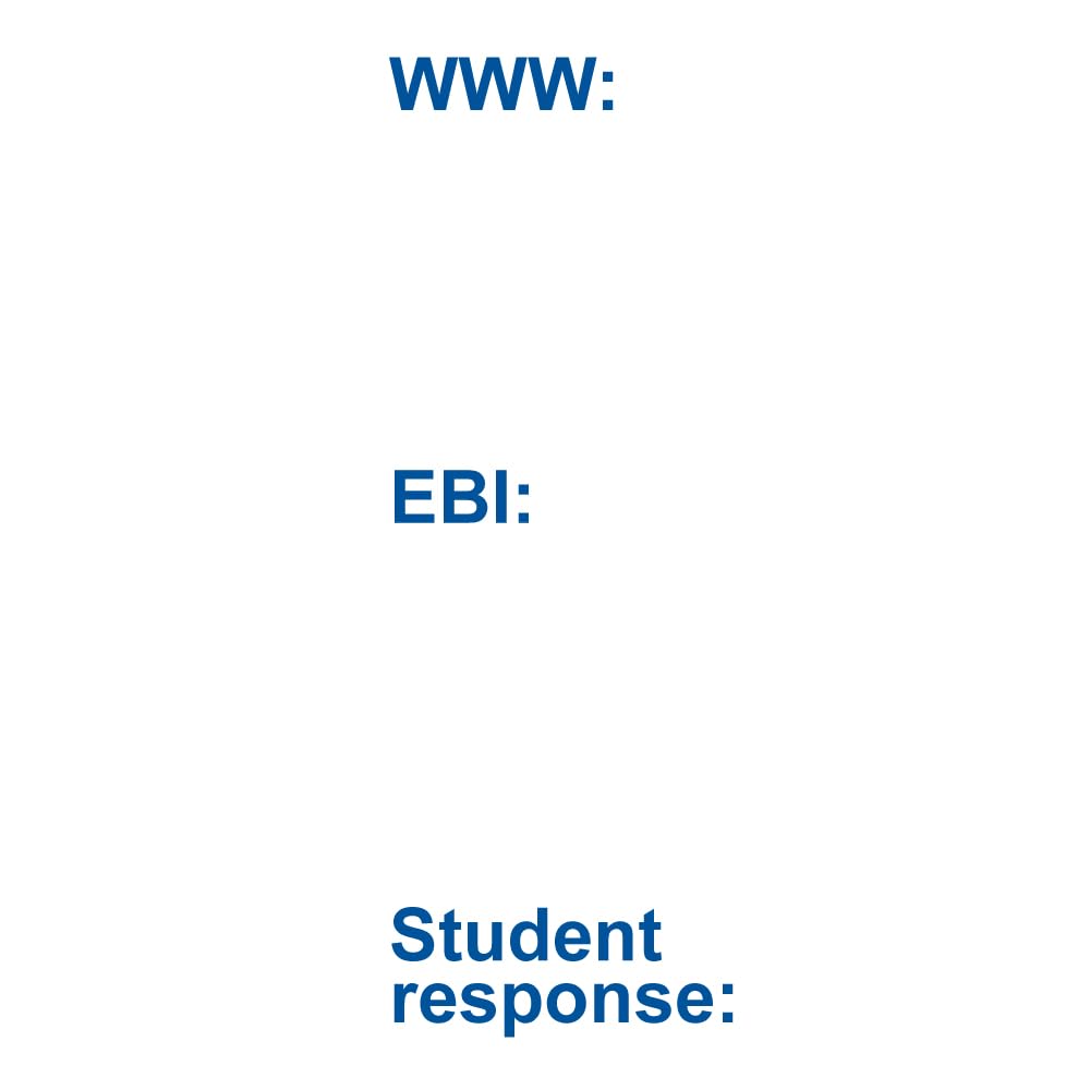 Classroom Capers Blue Www/Ebi/Student Response Feedback Teacher Stamp - (What Went Well/Even Better If/Student Response) ( Ink)