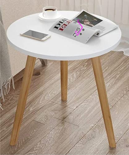 Image of Shoppee Fold-able Oval Shaped Side Table /Tea Coffee Breakfast Table (White Round)