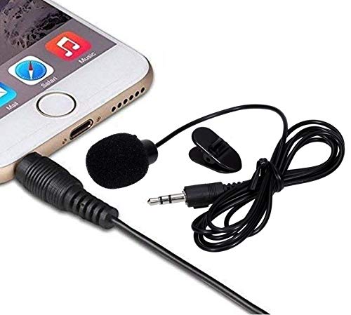 TechKing Digital 3.5 mm Collar Clip Lapel Mic with 1.5m Cable for YouTube Video | Interviews | Lectures | News | Travel Videos Mike for Mobile-image-3