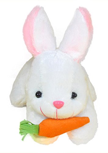 Tickles Rabbit with Carrot Stuffed Soft Plush Animal Toy for Kids Boys & Girls (Size: 25 cm Color: White) - Image 2 thumbnail