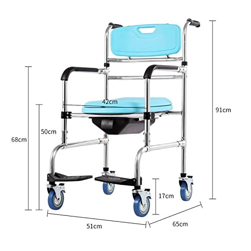 Chaise de douche avec roulettes pour compenser le manque de mobilité des aînés - 2