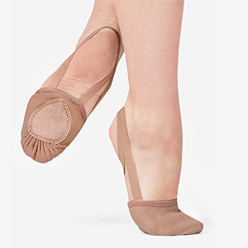 Stelle Pirouette Dance Half Sole Canvas Shoes Turning Shoes For Ballet Jazz Girls/Women/Boy/Men/Adult (Tan, 7.5/8.5) #TOP1