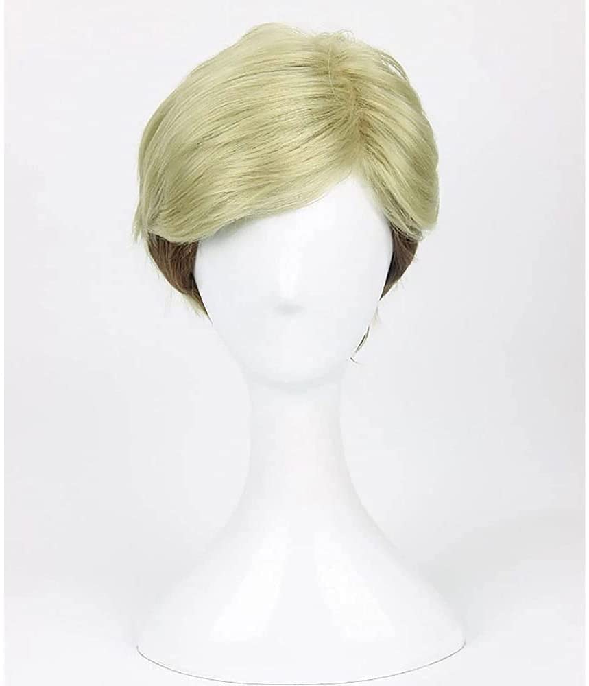 Anime Wig Cosplay for Attack on Titan Erwin Smith, for Halloween Party, Carnival Role Play, Nightlife, Concerts, Weddings Heat Resistant Synthetic Wigs