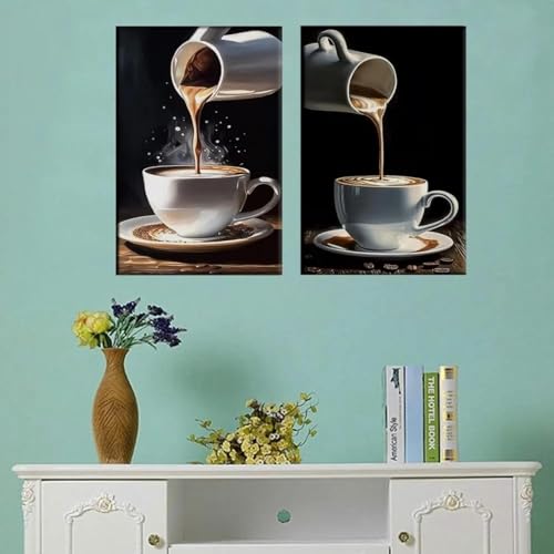 Toile décorative peinture murale café restaurant grand format