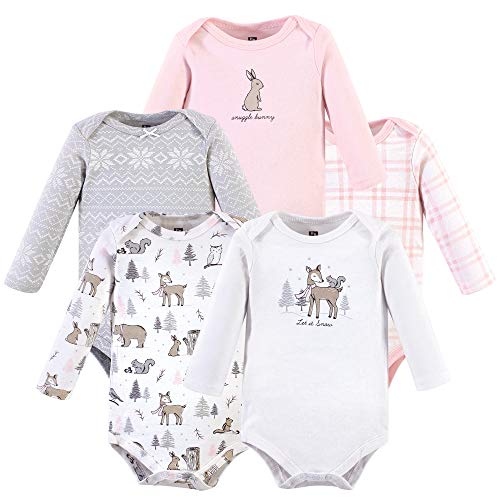 Image of Hudson Baby Unisex Baby Cotton Long-Sleeve Bodysuits