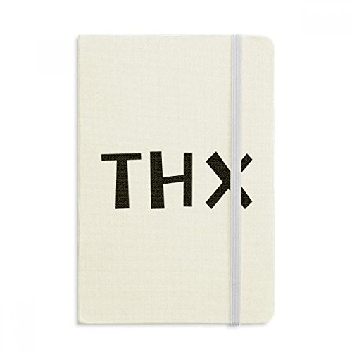 Journal A5 multicolore avec couverture tissu, le cadeau Merci parfait