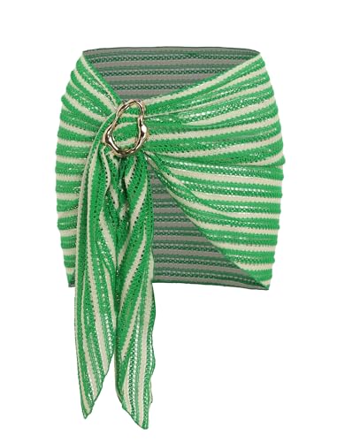 Image of ZAFUL Boho Beach Cover Ups for Women Sarong Coverups Sheer Bikini Chiffon Wraps Skirts for Swimwear
