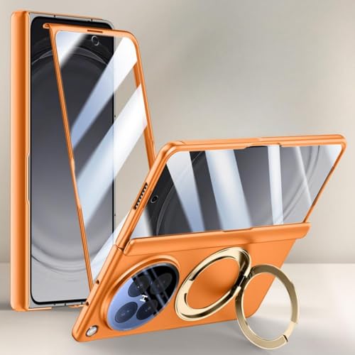 Coque Oppo Find N6 avec bague rotative et protection charnière intégrée - 5