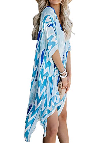 Image of Jayscreate Women's Breezy Summer Boho Kimonos Sheer Beach Cardigan Cover Up