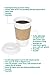 CucinaPrime 100 Pack Paper Coffee Hot Cups WHITE with Travel Lids and Sleeves - 16OZ