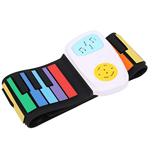 Vbest life 49 Touches Roll Up Piano Portable ¨¦lectronique Multi-Couleurs Hand Roll Piano Instrument de Musique Clavier en Silicone Enfant Jouet Adulte - Les Beatles, Paul McCartney, John Lennon, RIngo Starr, George Harrison Vbest life 49 Touches Roll Up Piano Portable ¨¦lectronique Multi-Couleurs Hand Roll Piano Instrument de Musique Clavier en Silicone Enfant Jouet Adulte – Image 6