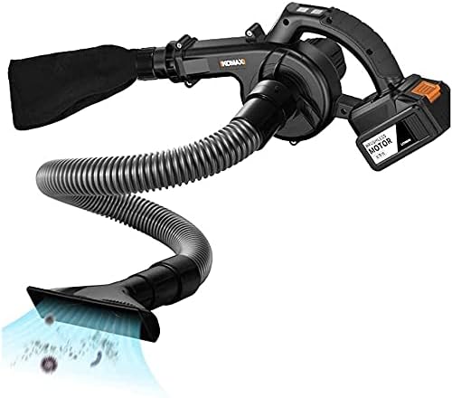 Convenient Electric Leaf Blower, 2-in-1 Cordless Blower and Garden Vacuum for Clean Pet Hair Cars Furniture Workshops Various Corners Etc (Color : Battery*2, Size : 53pa) (Battery*1 43pa) (Battery*1