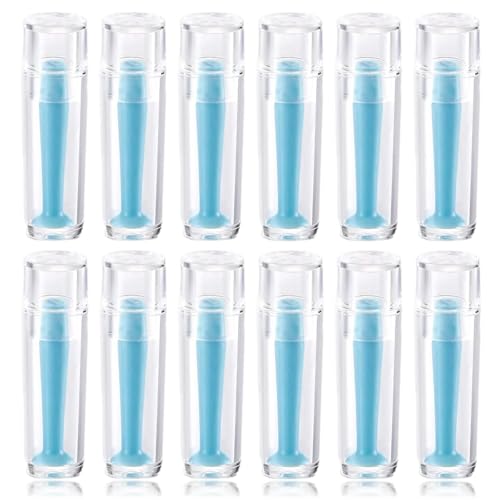 Hard Contact Lens Remover Tool Kit - 12 Pieces Suction Cup Plunger for RGP and Scleral Lenses, Soft Silicone Material for Gentle Lens Removal and Application