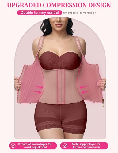 Image of SHAPSHE Waist Trainer for Women, Tummy Control Sports Girdle, Workout Body Shaper with Adjustable Shoulder Strap