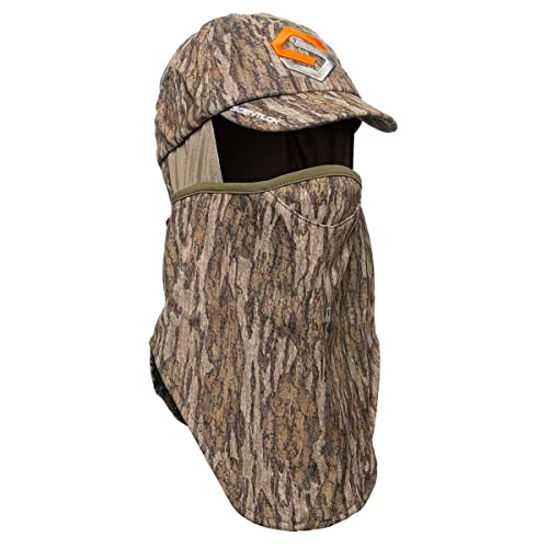 ScentLok Lightweight Ultimate Headcover, Camo Balaclava Face Mask for Hunting, Camping, and Outdoor Use, One Size (Mossy Oak New Bottomland)