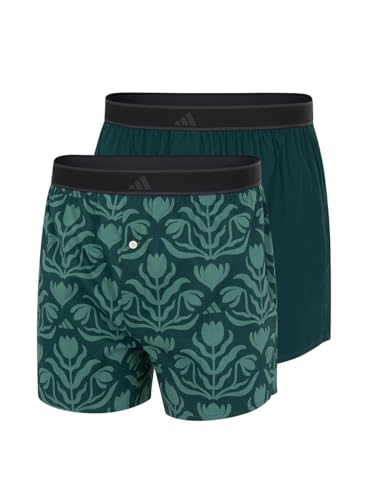 Boxer de tela Adidas para hombre en pack de 2 pantalones cortos interiores sueltos