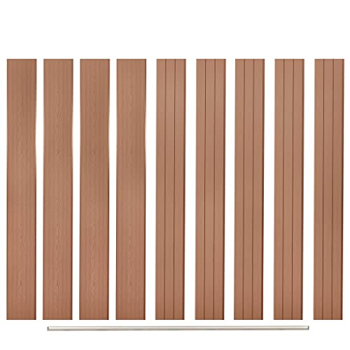 vidaXL 9X Ersatz Zaunbrett WPC 170cm Steckzaun Sichtschutz Zaun Paneel System