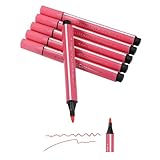 PATIKIL Rotuladores Colores, Rosa Melocotón Pack 6 Rotuladores Lavables Para Colorear Dibujar Y Garabatear Rotuladores Punta Ancha Juego Bolígrafos Acuarela Colorear Y Bocetos