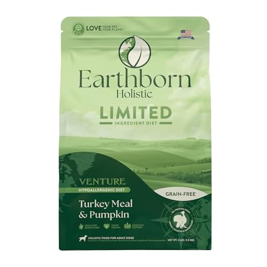 Earthborn Holistic Venture Turkey Meal & Pumpkin 4 lb. Limited Ingredient Grain-Free Dry Dog Food