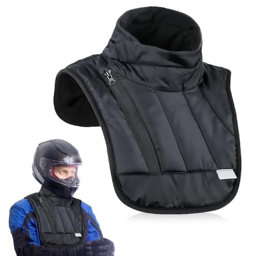 mizikuu Halswärmer Motorrad, Motorrad Nackenwärmer Hals und Brustwärmer Kältebeständig Winddicht Wasserdich Nacken Schulterwärmer für Radfahren, Skifahren Outdoor Sportarten im Winter