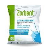 Zorbent Liquid Spill Cleanup 10 Quart Bag | 16X More Absorbent for Grease, Oil, Blood – Reusable for Floor...