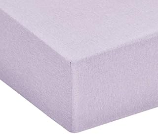 Amazon Basics Chambray Fitted Sheet - 90 x 190 x 30 cm, Sandy Red