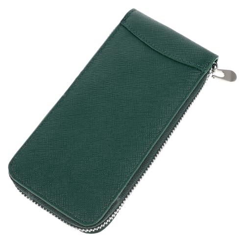 Étui de Rangement pour Montres de Voyage en cuir vert petit format