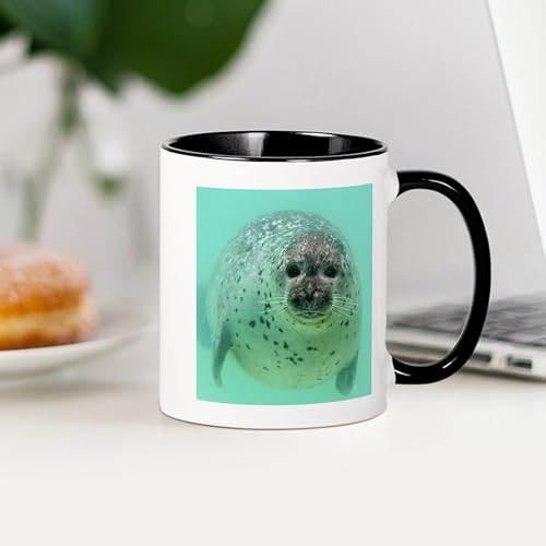 Taza de cerámica 11 oz CafePress Seal 001 miniatura 4