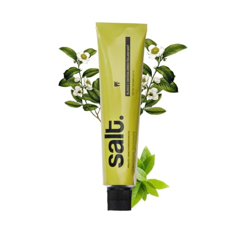 Image of Salt. Oral Care Blanco Whitening Toothpaste | Natural Stain Removal & Enamel Strengthening | With Matcha Green Tea & Mint | Fights Plaque & Sensitivity | 100g