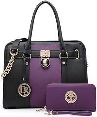 A2 Purple and Black With Matching Wallet
