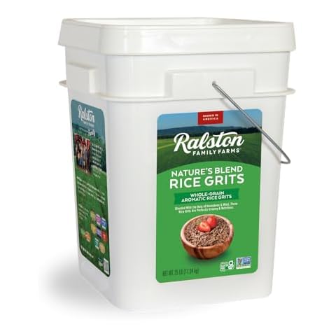Ralston Family Farms Natures Blend Rice Grits 25 lb Bucket Cover