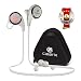 Bluetooth Headphones 4.1 Wireless Calerix, with Sweat Proof, Noise Cancelling Technology – Lightweight Sport In-Ear Earbuds with Built-In Microphone – Connect to iPhone iOS, Samsung (White)