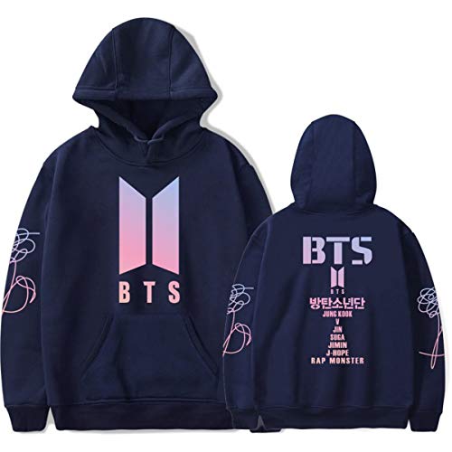 Formesy Unisex Love Yourself Sudadera con Capucha Bangtan Boys BTS Jimin V Jung Kook Suga Hoodie Jin RM Fans KPOP Hip Pop Moda Deportiva Top para Hombres Mujer Adolescente
