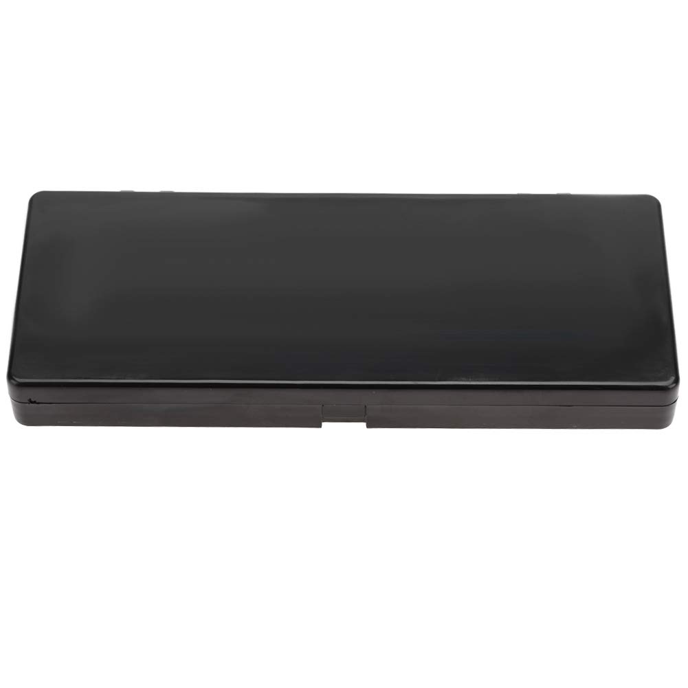 Paint Palette Color Mixing Case, 24 Grid Nail Art Painting Watercolor Pigment Manicure Drawing Tray, 7.4 * 3.0 * 0.8inch- Durable, Portable Manicure Tray in Black