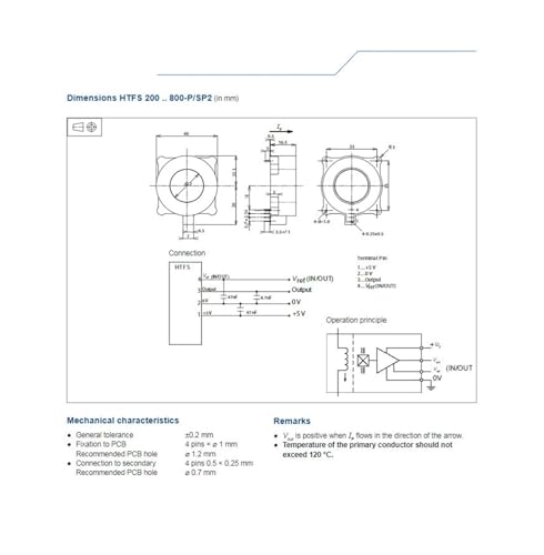 Transformateur de courant HTFS800-P/SP2 pour isolation galvanique - 4