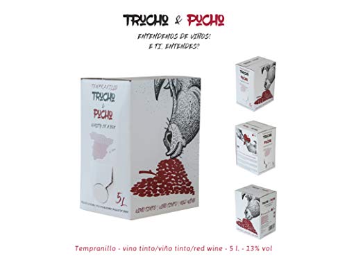 Bag in Box 5L Vino Tinto Tempranillo TRUCHO & PUCHO