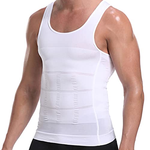 Gilet de sport modelant pour hommes débardeur de compression à col rond