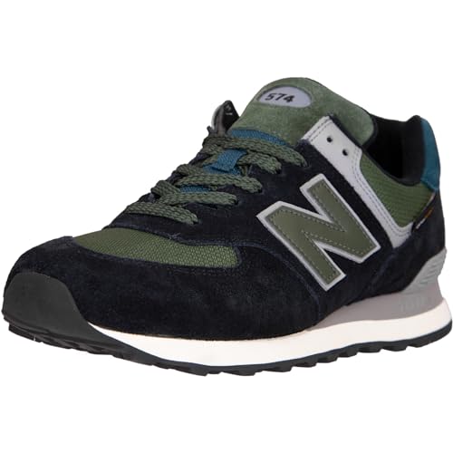 Preisvergleich Produktbild New Balance 574 Sneaker Trainer Schuhe (Black / Grey, 44)