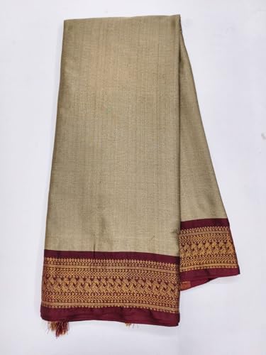Image of SUPERLAXMI Womens Narayana Pattu Narayanpeth Cotton Silk Saree with unstitched blouse