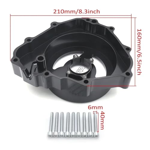 Tapa de estator para CBR600 F4 F4i carcasa de motor izquierda transparente de 1986 a 2012 3