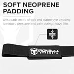 Lifting Wrist Straps for Weightlifting (1 Pair) – Padded Lifting Straps for Deadlifts, Powerlifting, Strength Training & Bodybuilding – Gym Straps for Men & Women - Image 3