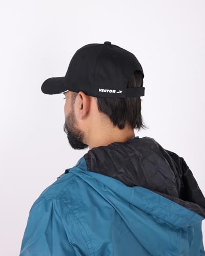 Image of Vector X Turbo Cap Head Caps for Men Unisex Mens Caps with Adjustable Strap in Summer for Men Caps Men for All Sports Cap for Girls caps Gym Caps for Men Women Cap Sports Caps for Men (Black, 1)