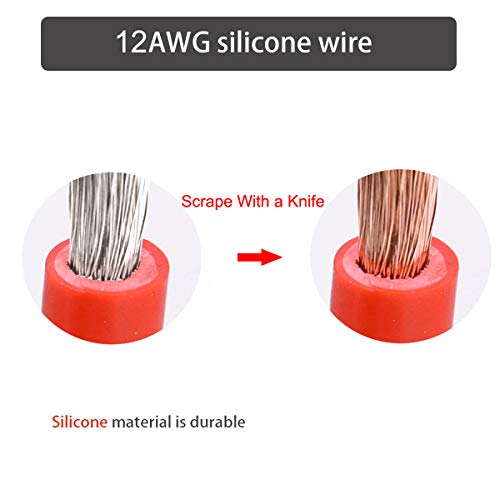 [2 Pack] Sparking 3Ft 12Awg Sae To Sae Extension Cable 2Pin Bullet Quick Connect Heavy Duty Wire Harness With Waterproof Cap(3Ft) #TOP3