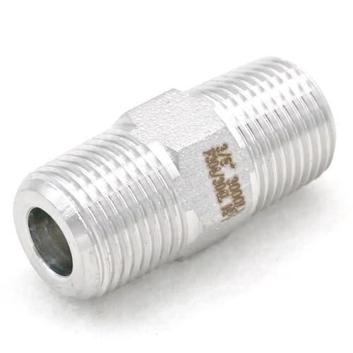 Machón hexagonal de acero inoxidable 304 NPT de 1/8" con resistencia de 200 bar 5