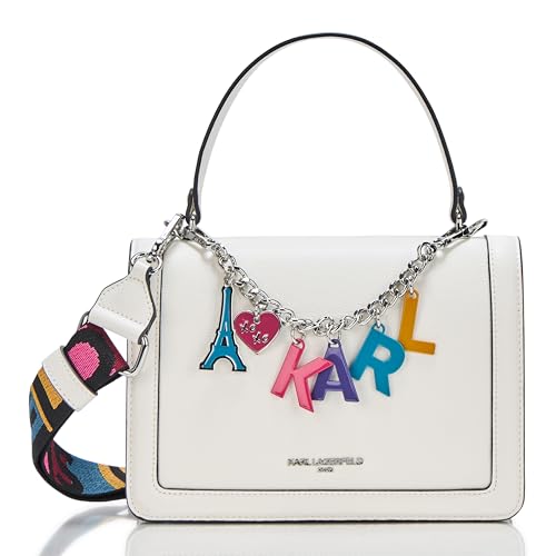 Image of KARL LAGERFELD Women's Simone Satchel Crossbody With Charms