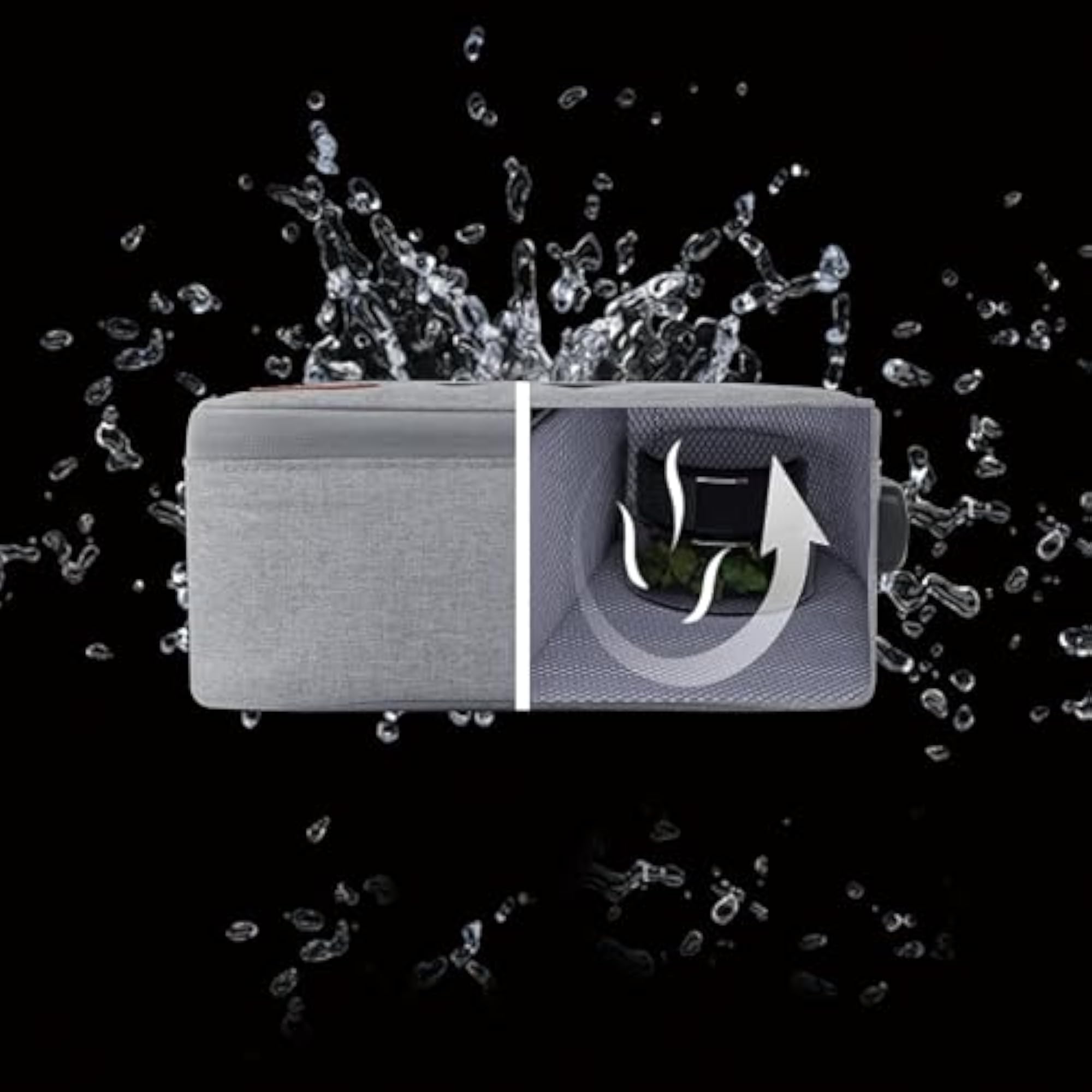 Medium Size Smell Proof Bag with 9 pcs Accessories, Waterproof Container
