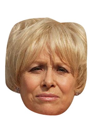 FoxyPrinting Peggy Mitchel 2 Celebrity Cardboard Party Face Mask Fancy Dress