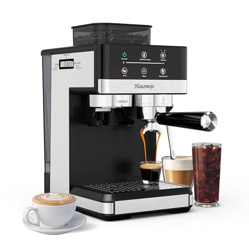Hausmojo Espresso Machine with Grinder, 20Bar...